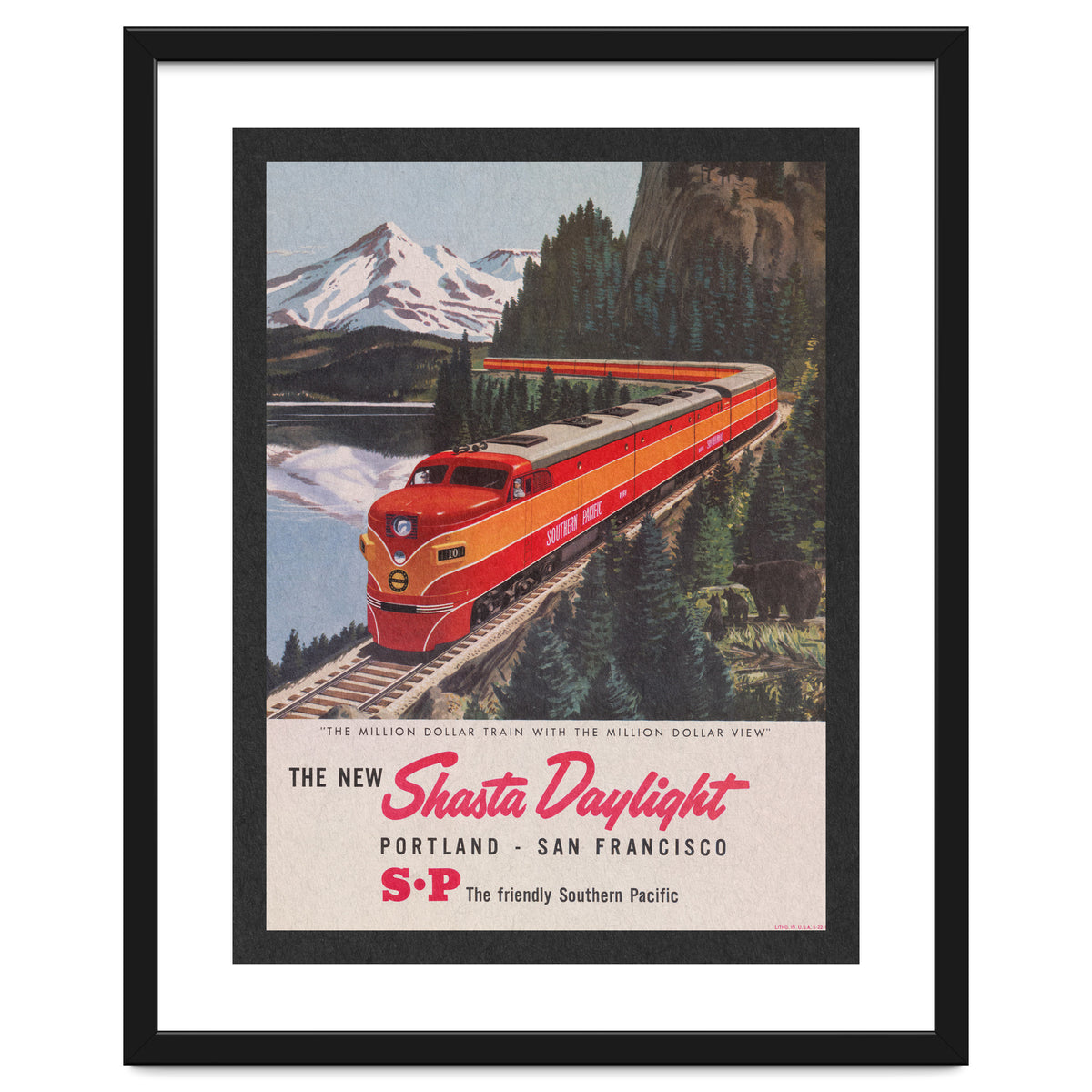 The New Shasta Daylight Train Advertisement
