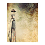 VINTAGE FASHION LADY IN ABSTRACT FOREST II (Print Only) thumbnail