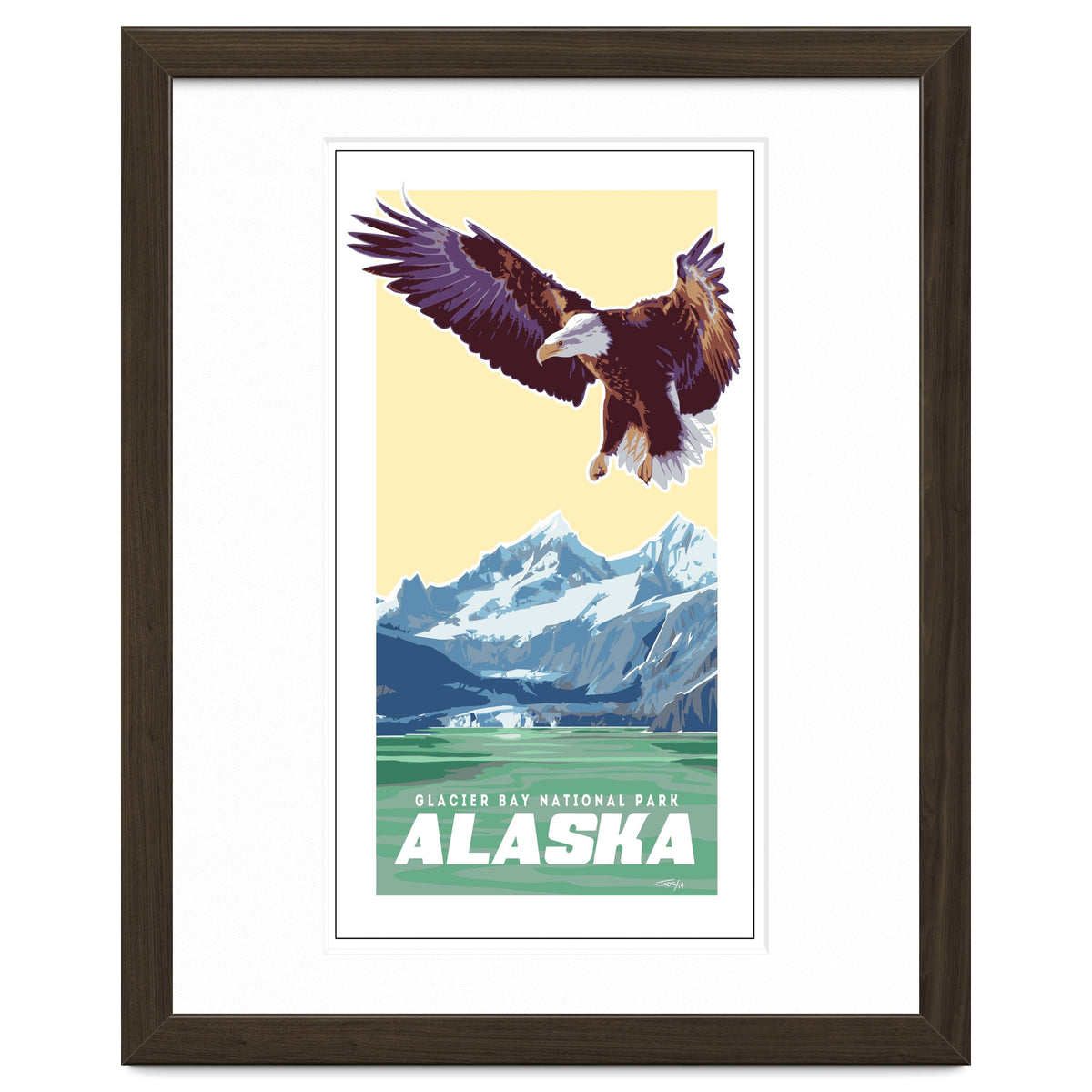 Alaskan Eagle Poster