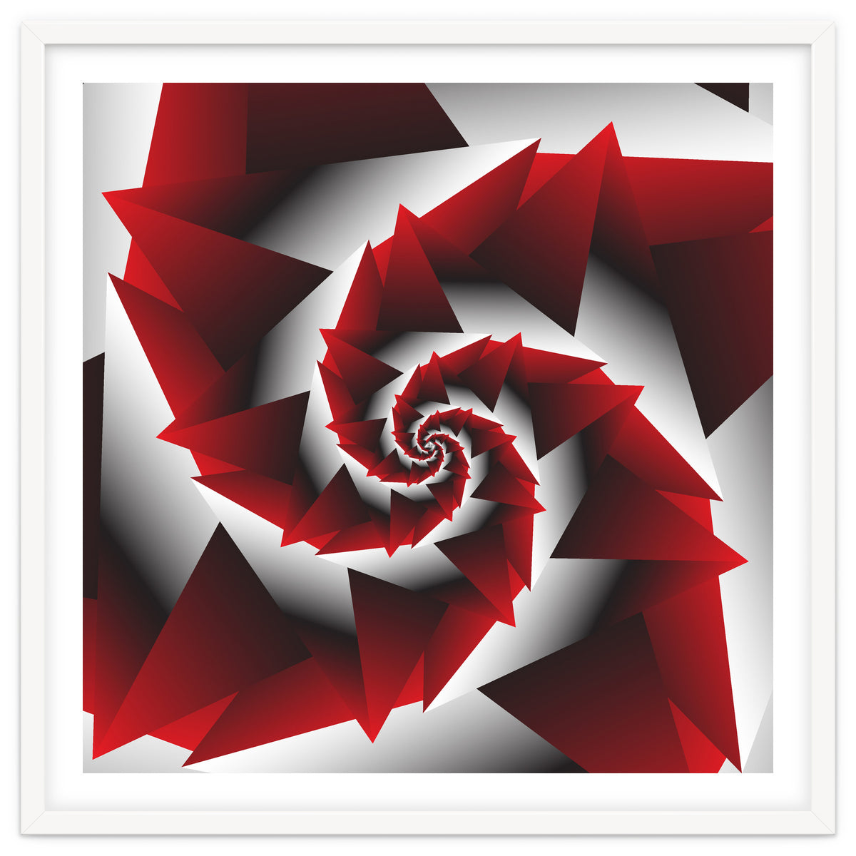 Abstract Geometric Red Graphics