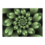 Green Floral Satin  (Print Only) thumbnail