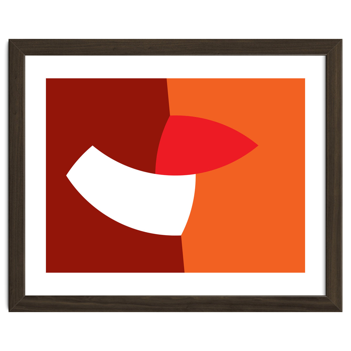 Geometric Shapes No. 66 - orange & reds