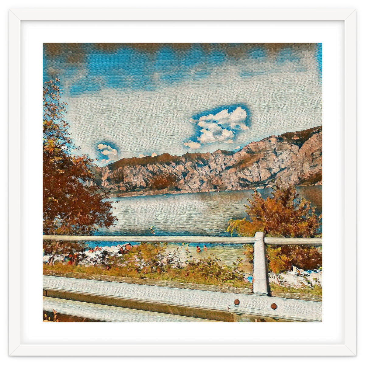 Sunny Garda Lake, italy.