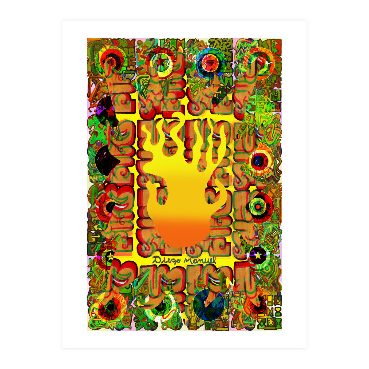 Fuego Y Graffiti 3 (Print Only)