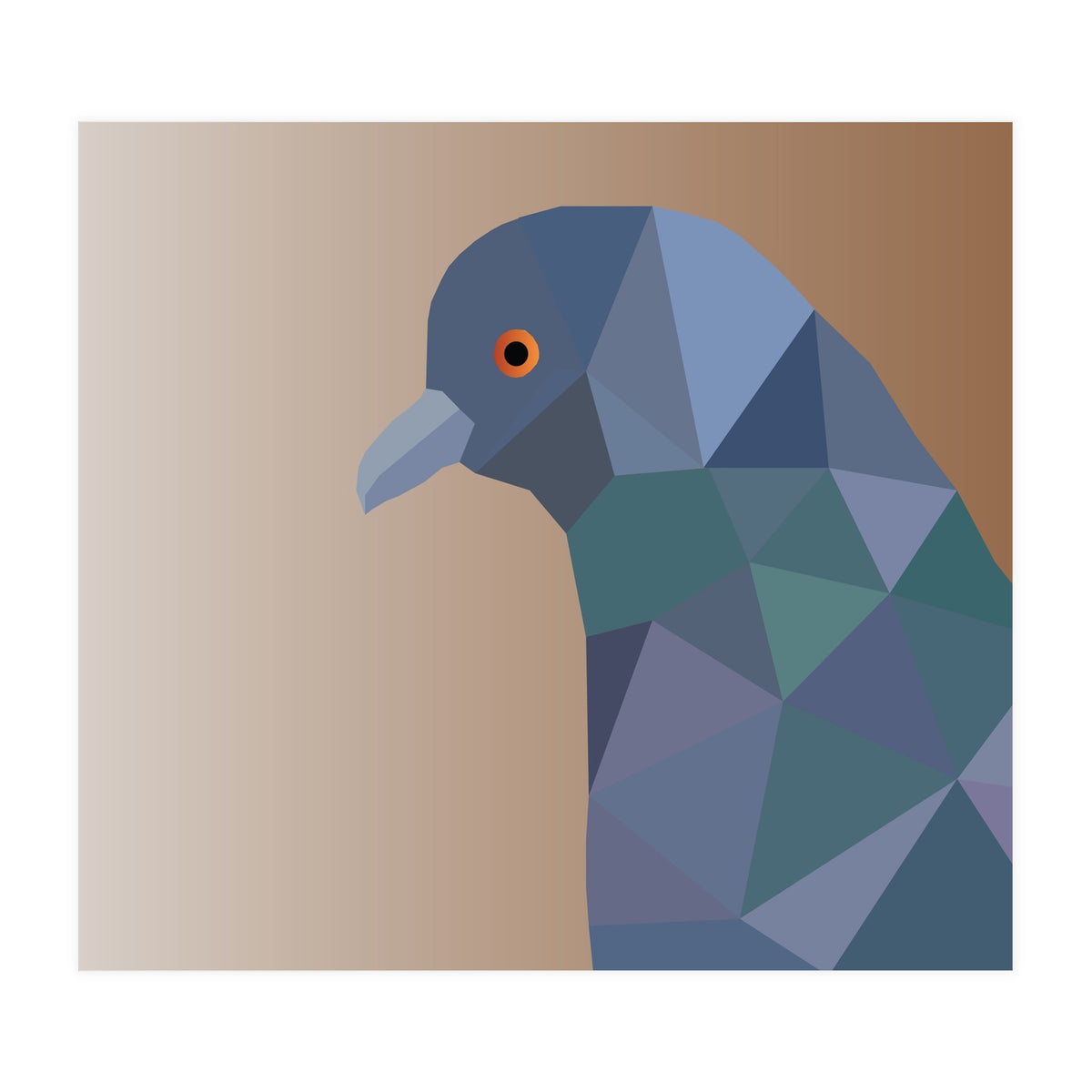 Pigeon Low Poly Art  (Print Only)