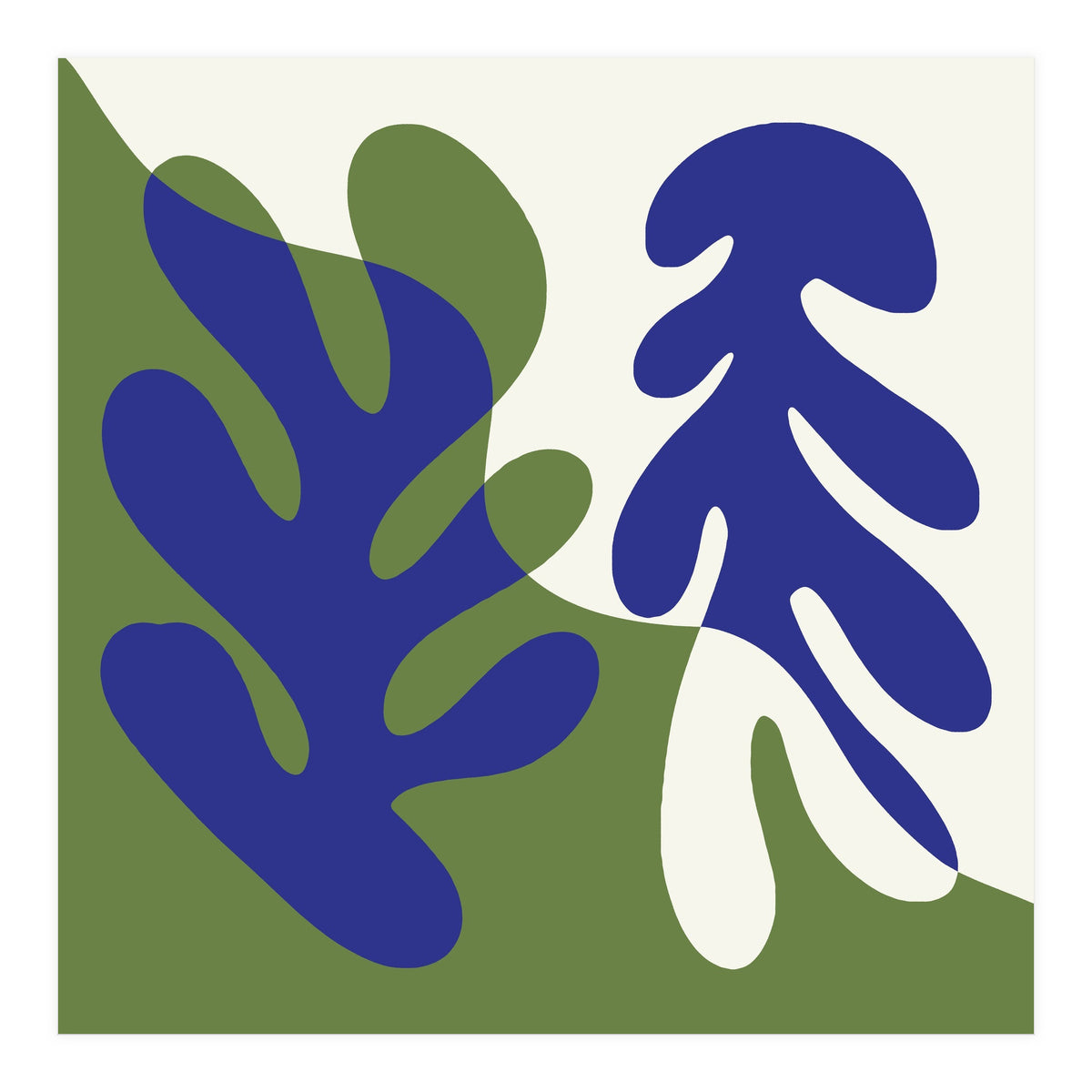 Matisse Inspired Organic Coral Shapes (Print Only)