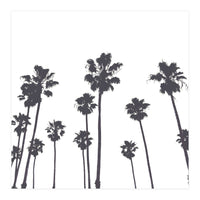 Palms & Sunset-Minimal B&W (Print Only)
