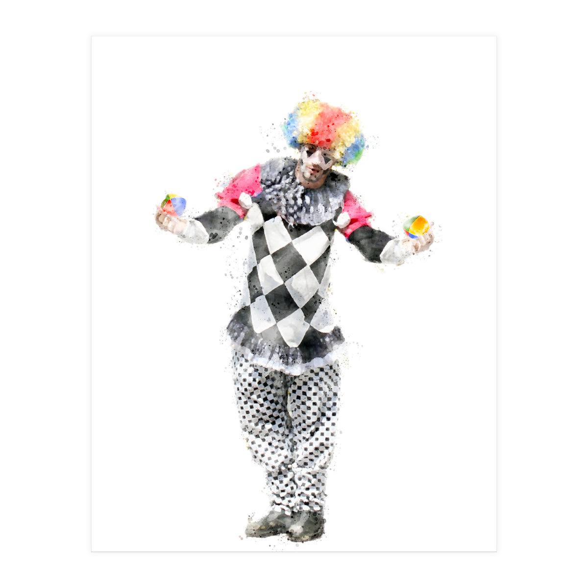 The Juggler Clown (Print Only)