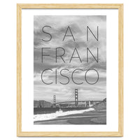 Golden Gate Bridge & Baker Beach | Text & Skyline