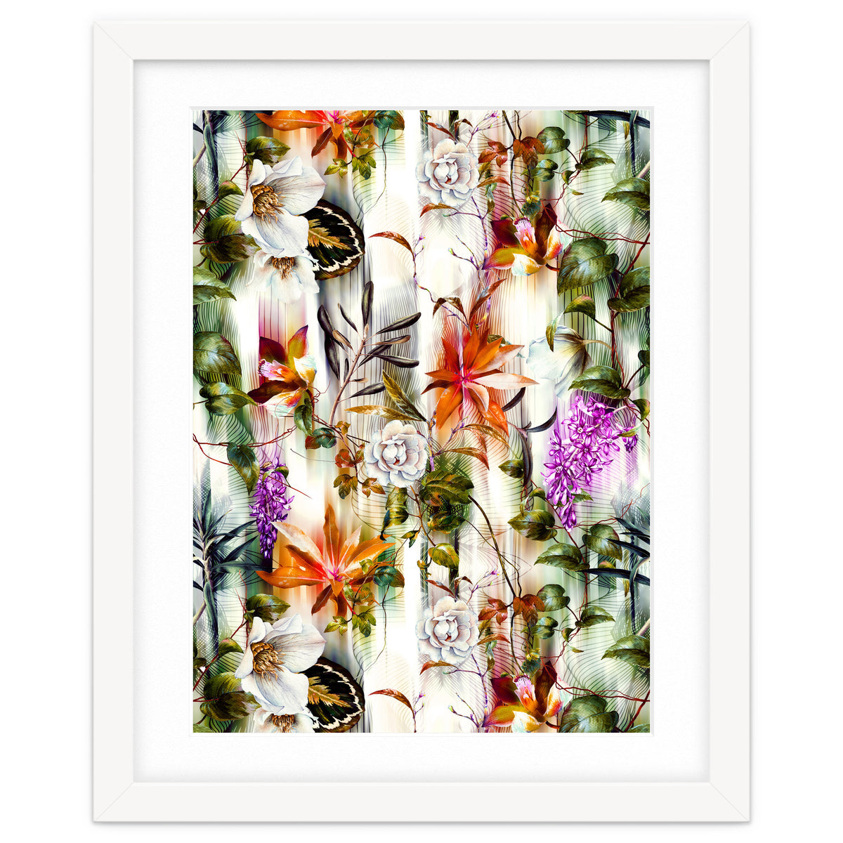 Abstract Motion Blur Floral