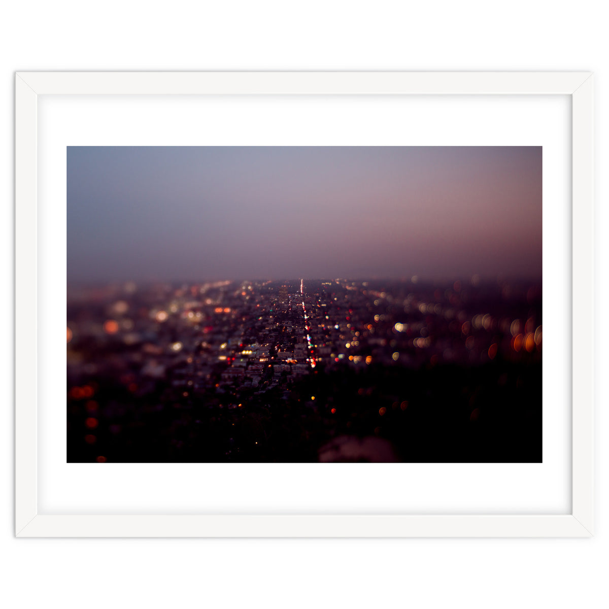 Aerial Los Angeles at Night