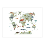 Dinosaur World Map  (Print Only) thumbnail