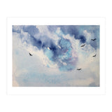 Dramatic sky || watercolor (Print Only) thumbnail