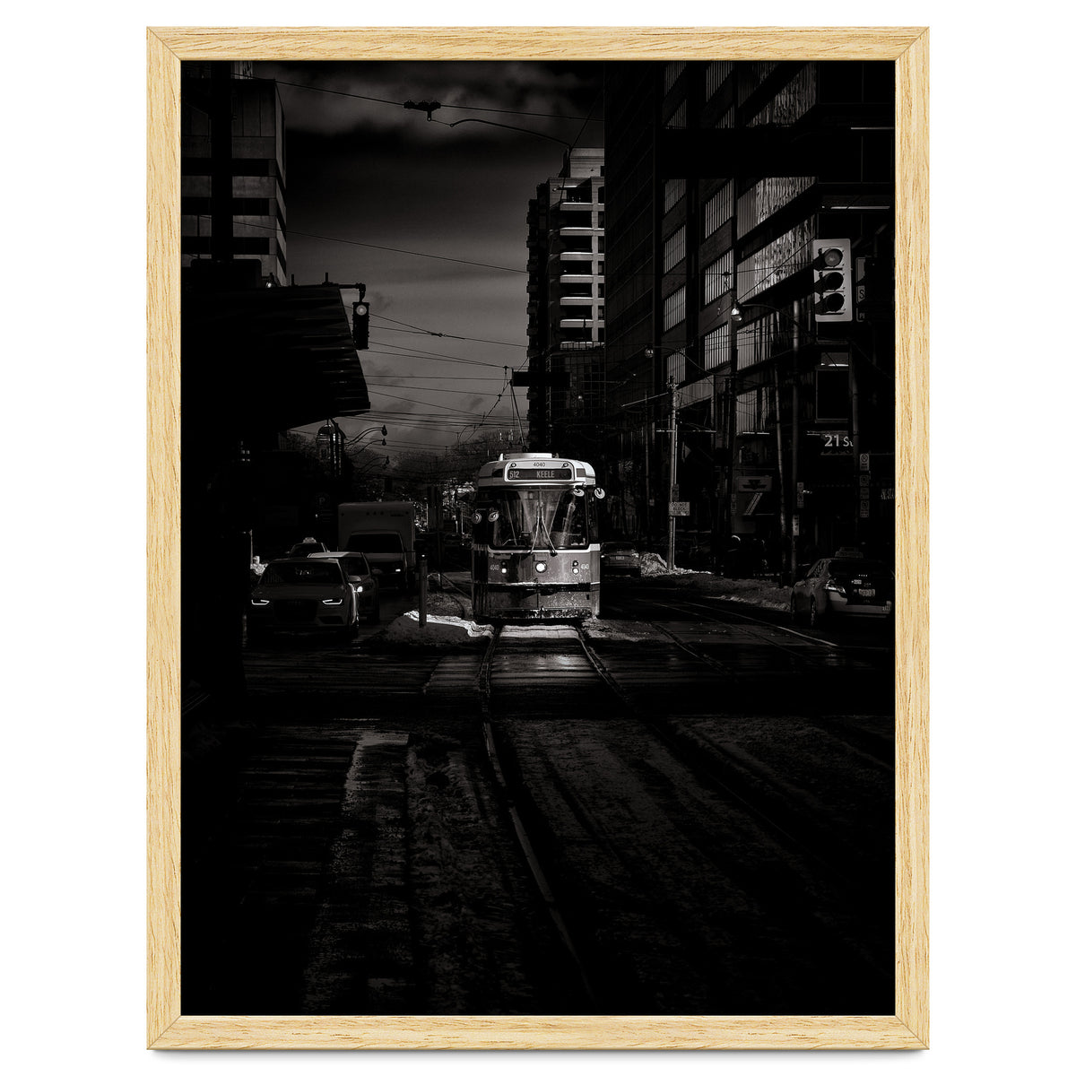 The 512 St. Clair Streetcar Toronto Canada Toned Version