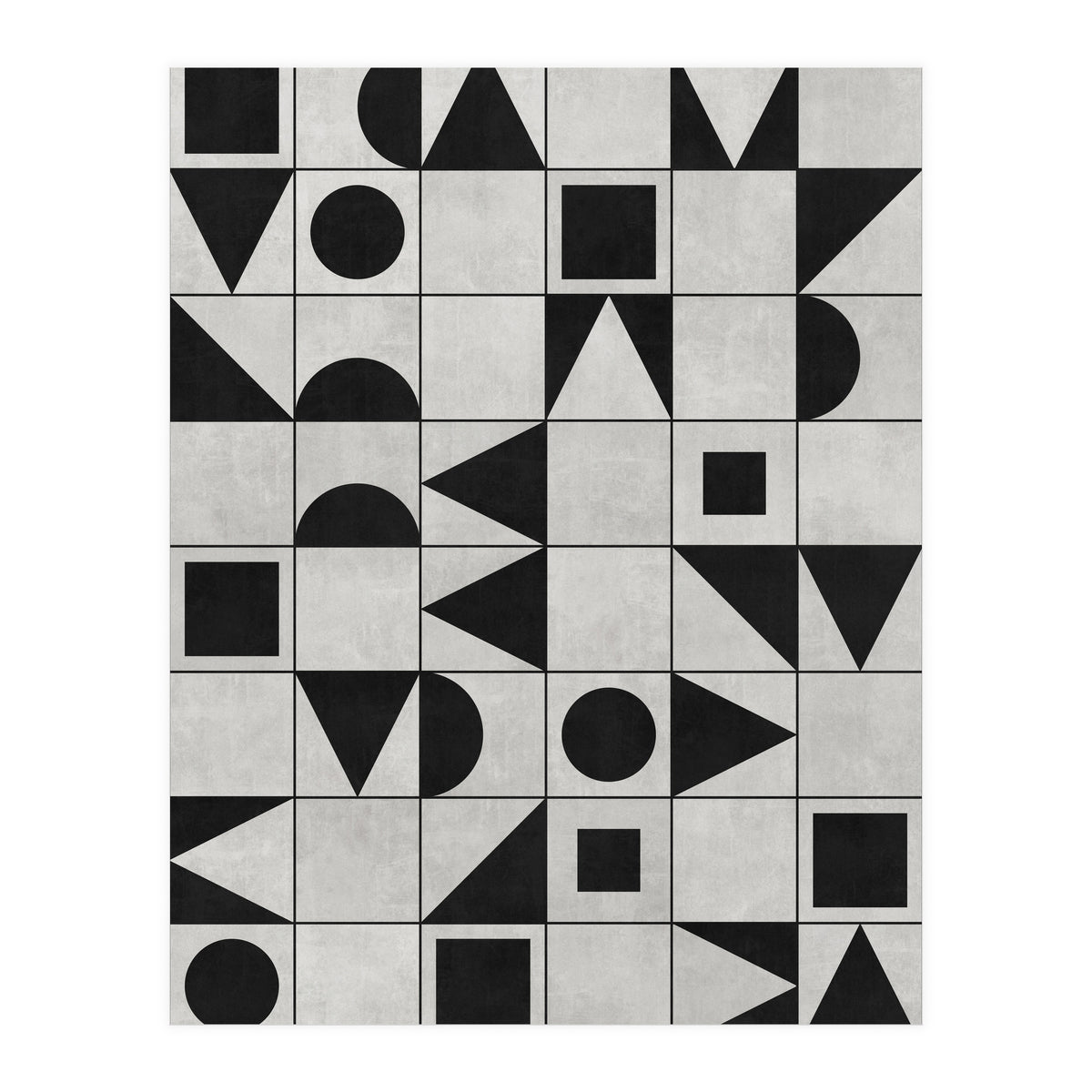 My Favorite Geometric Patterns No.12 - Grey (Print Only)