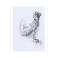 Nude Woman Drawing (Print Only)