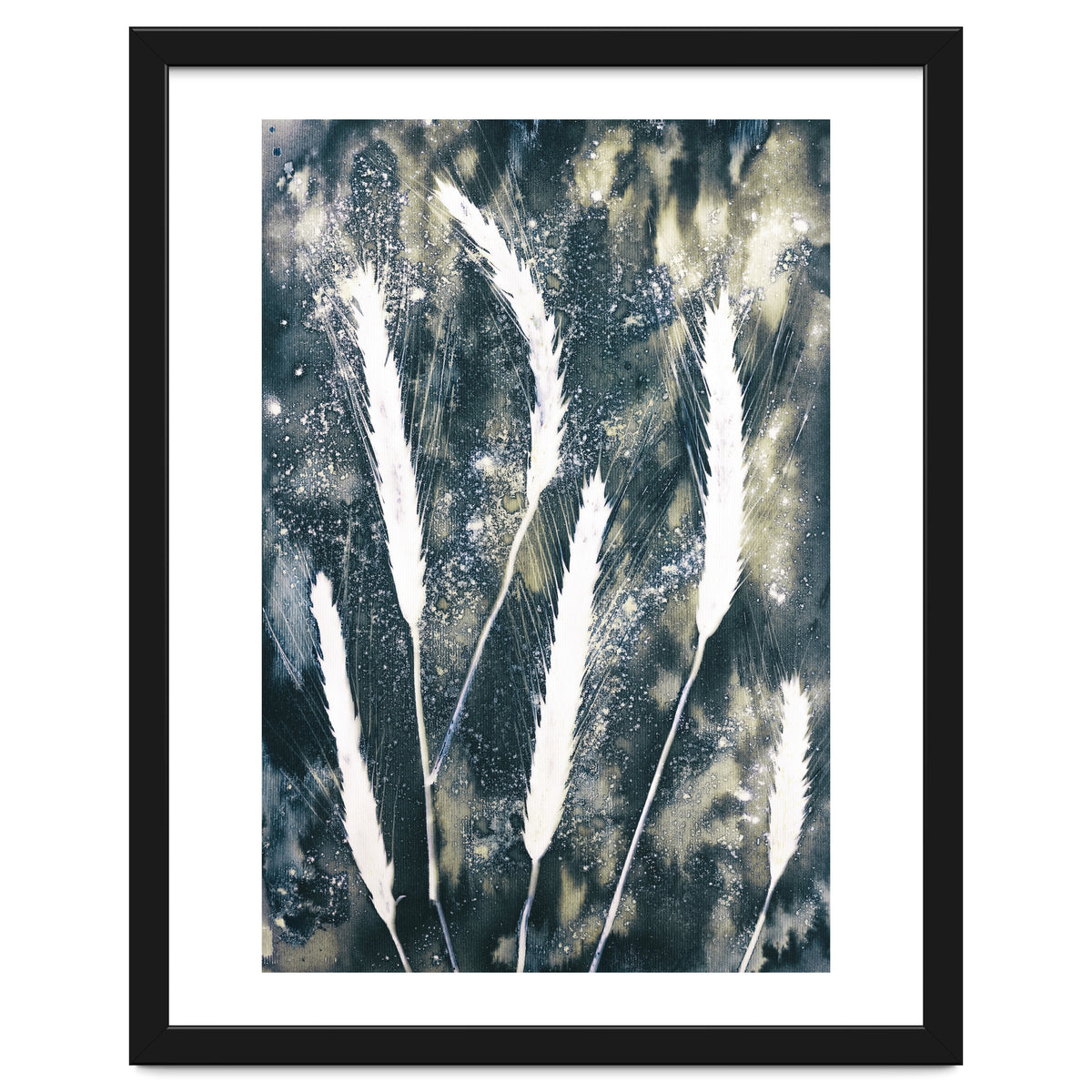 Indigo Blue Botanical Leaves No. 15