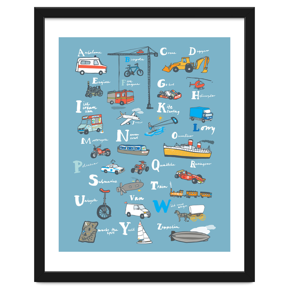Vehicle ABC Print
