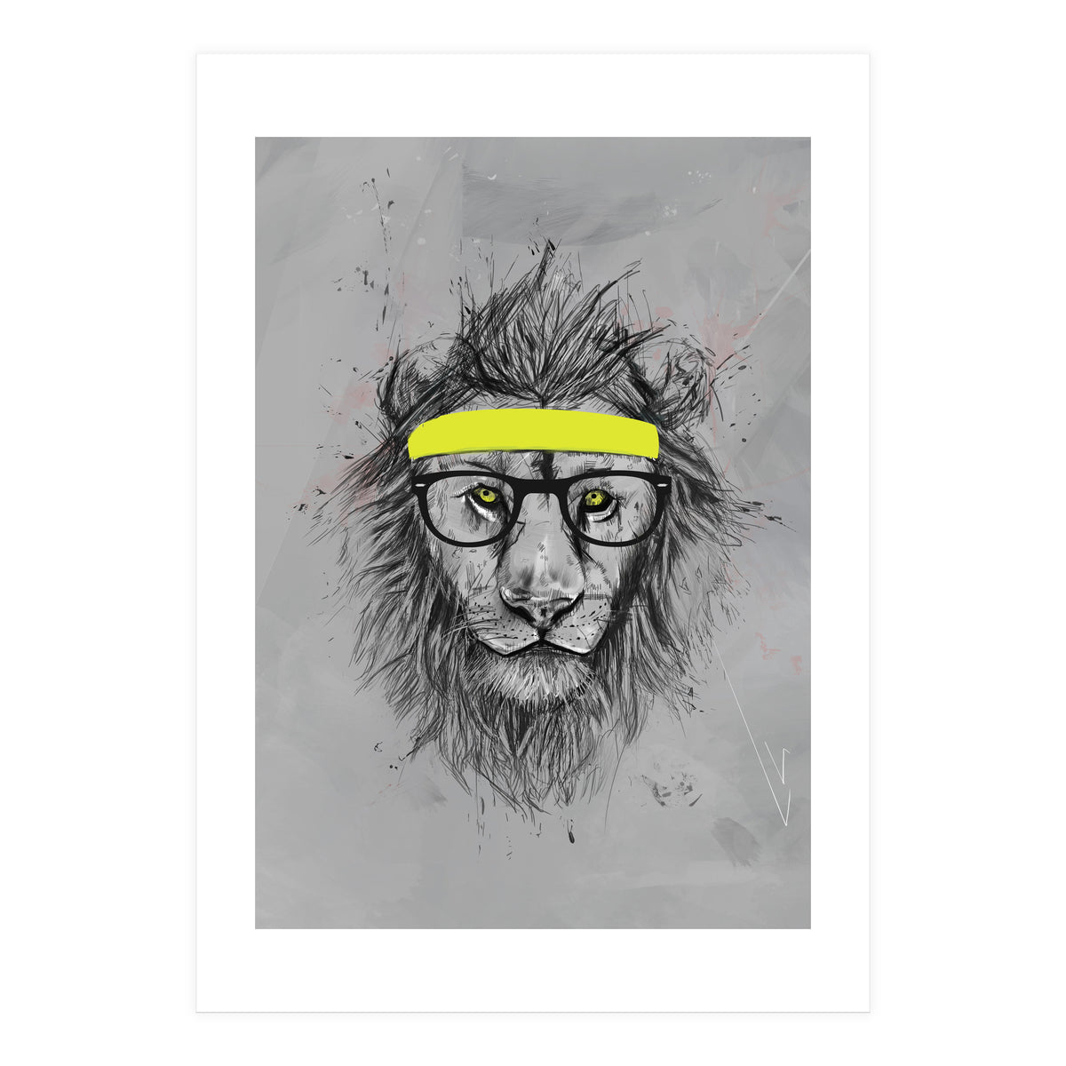 Hipster Lion (Print Only)