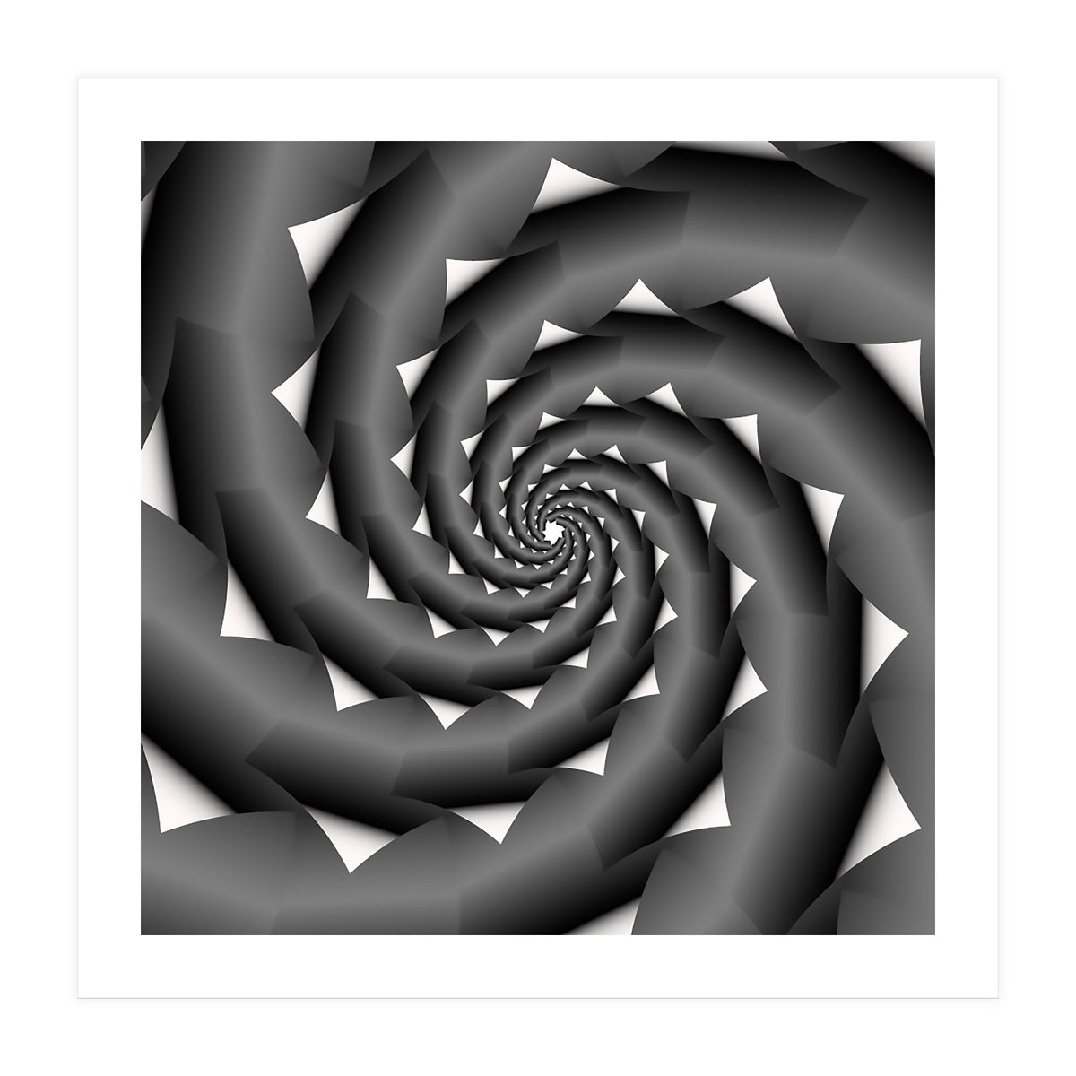 3D Abstract Spiral Design ART (Print Only)