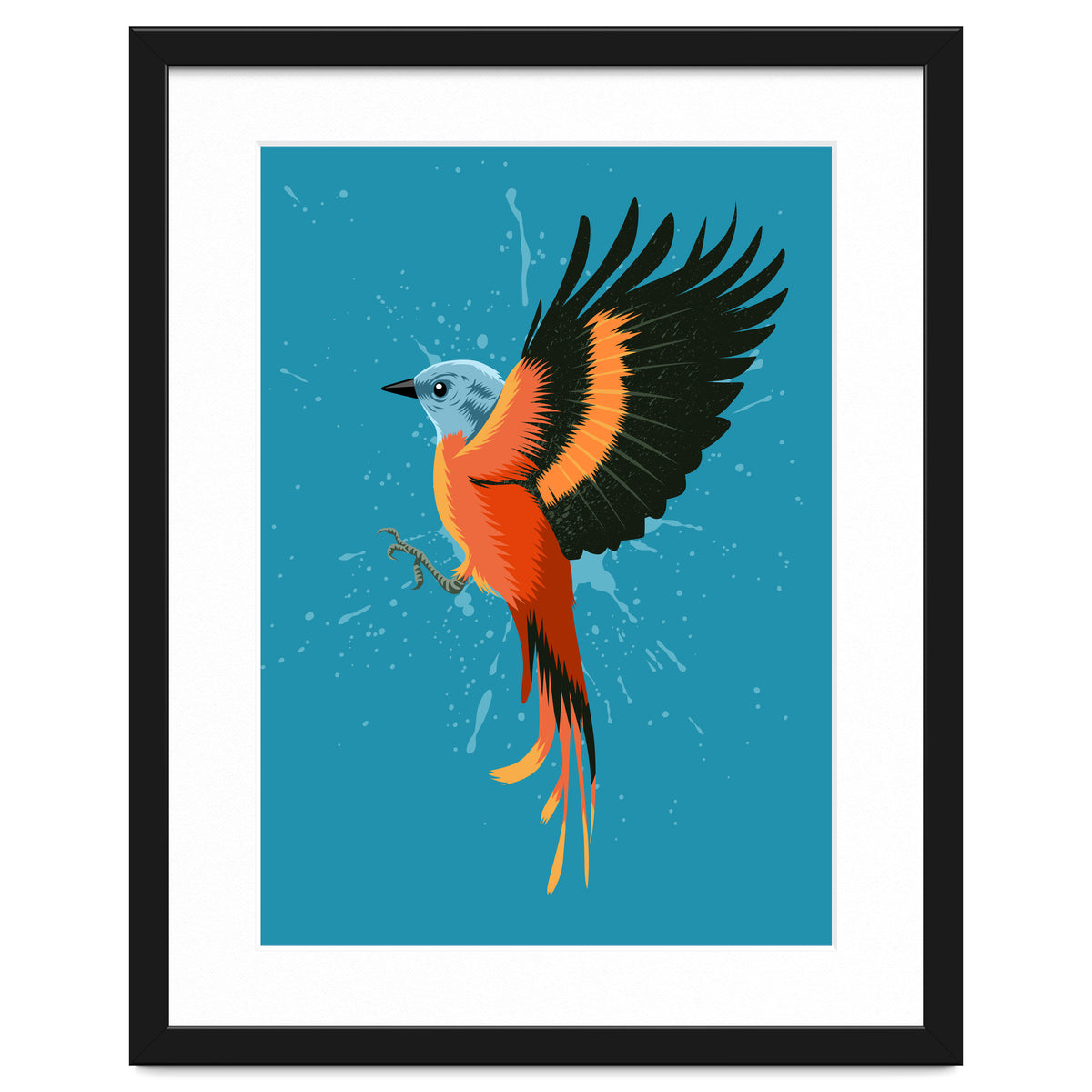 Tropical flying bird