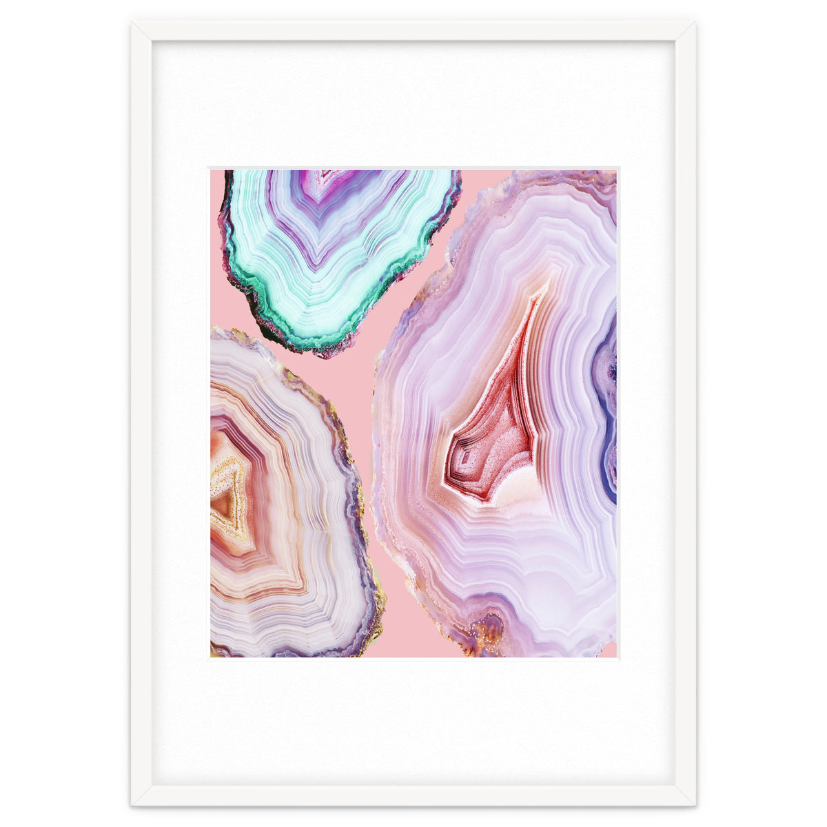 Mineral Agates #Glam collection