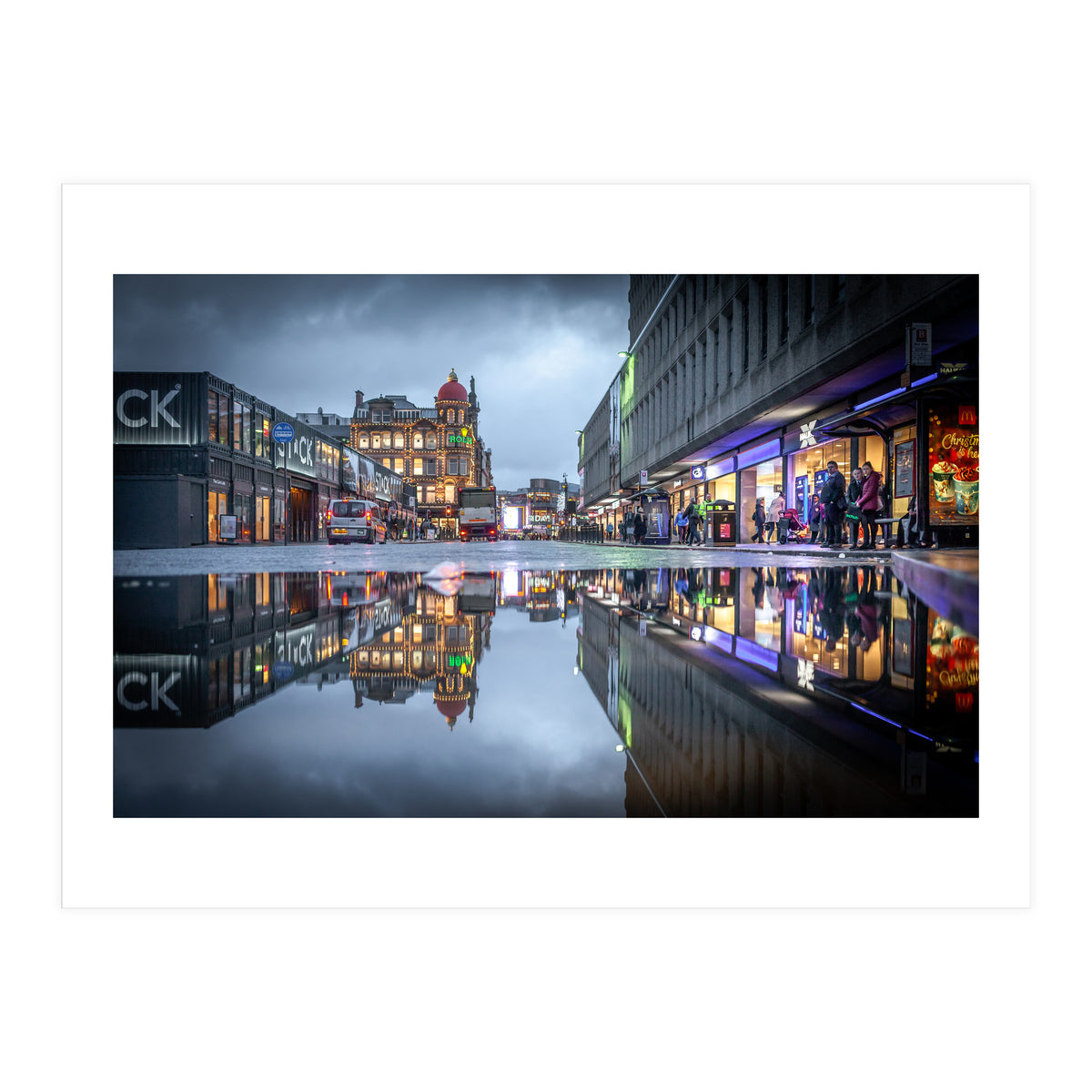 City reflection Newcastle upon tyne (Print Only)