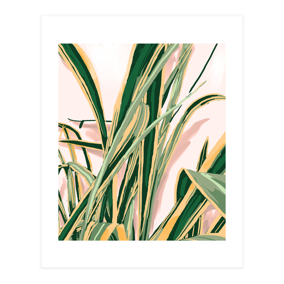 Blush Botanical Unfolding (Print Only)