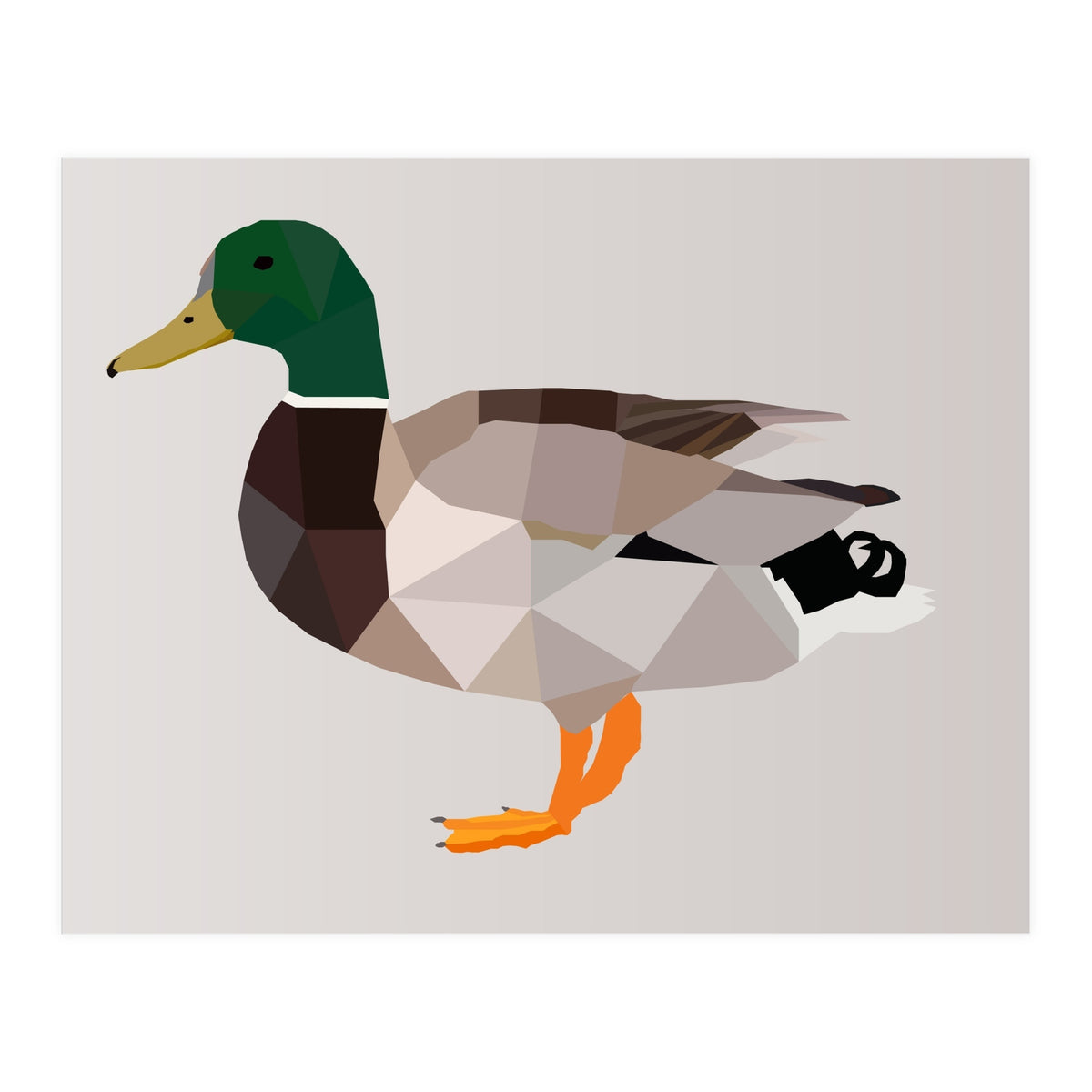 Duck Low Poly Art (Print Only)