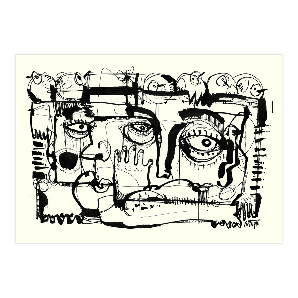 Birds on a Wire (Print Only)