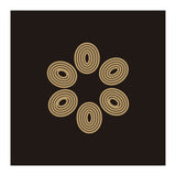 Golden floral lines | abstract minimal (Print Only) thumbnail