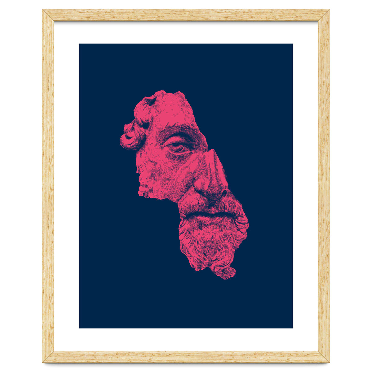 MARCUS AURELIUS ANTONINUS AUGUSTUS / prussian blue / vivid red