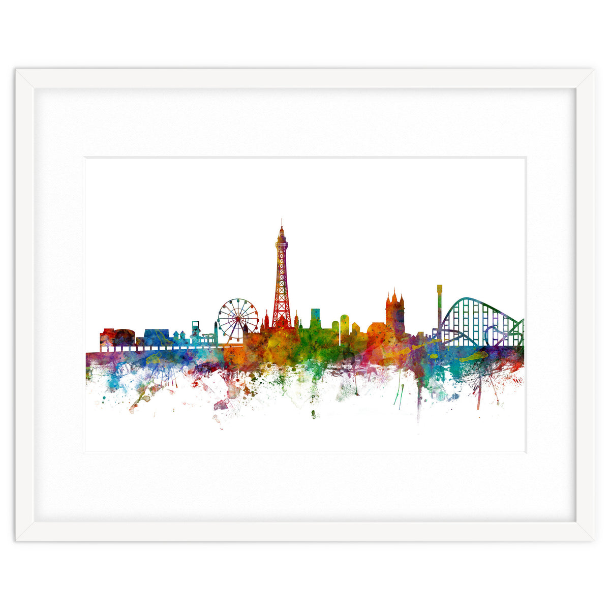 Blackpool England Skyline