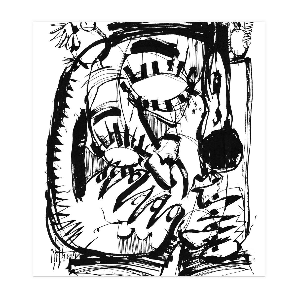 The Scholar - b&w (Print Only)