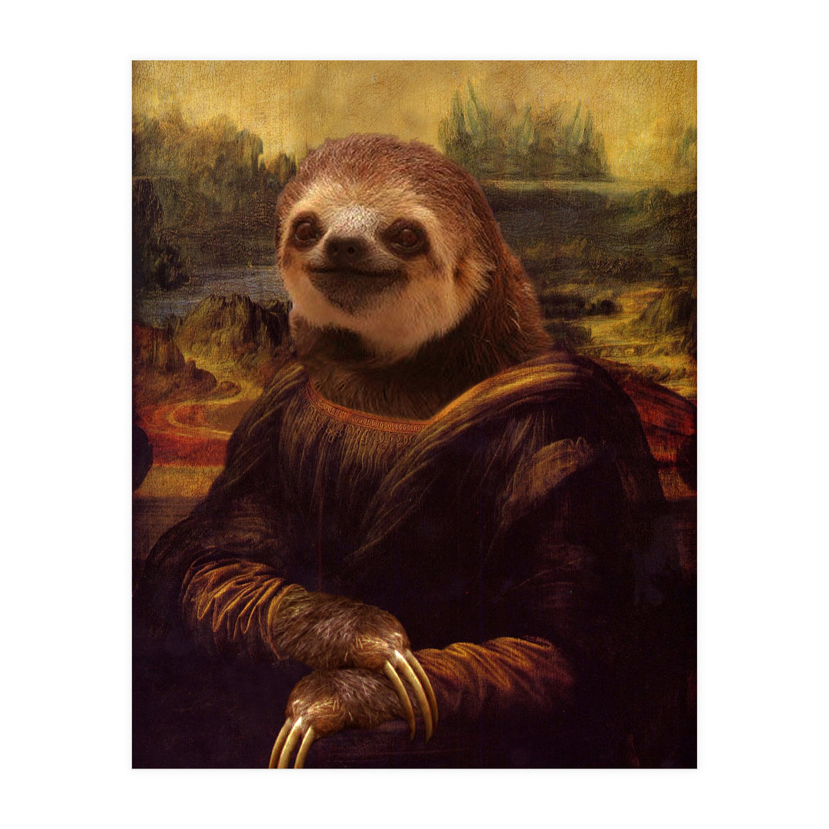 Sloth Mona Lisa (Print Only)