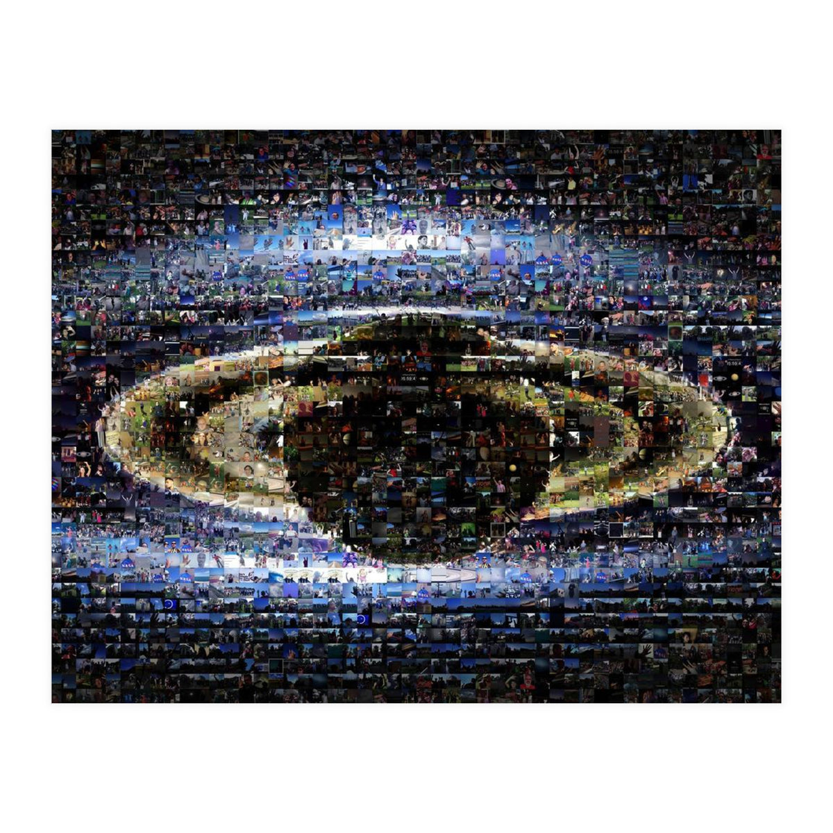 Saturn in collage (Print Only)