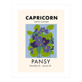 Capricorn Birth Flower Pansy (Print Only) thumbnail