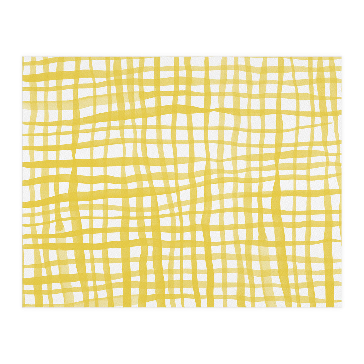 Yellow Gingham (Print Only)
