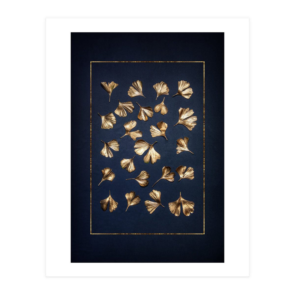 Golden Gingko Leafes (Print Only)