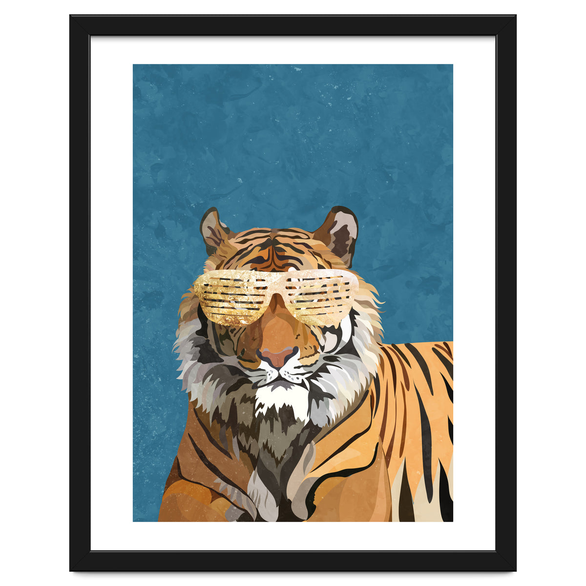 Hip Hop Tiger Blue and Gold