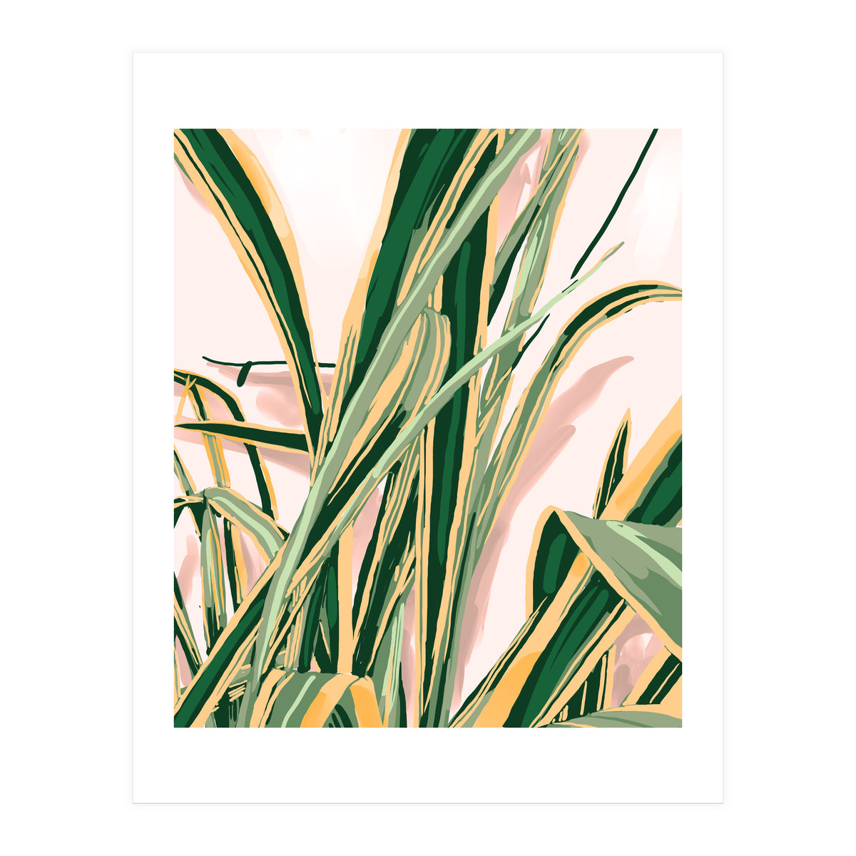 Blush Botanical Unfolding (Print Only)