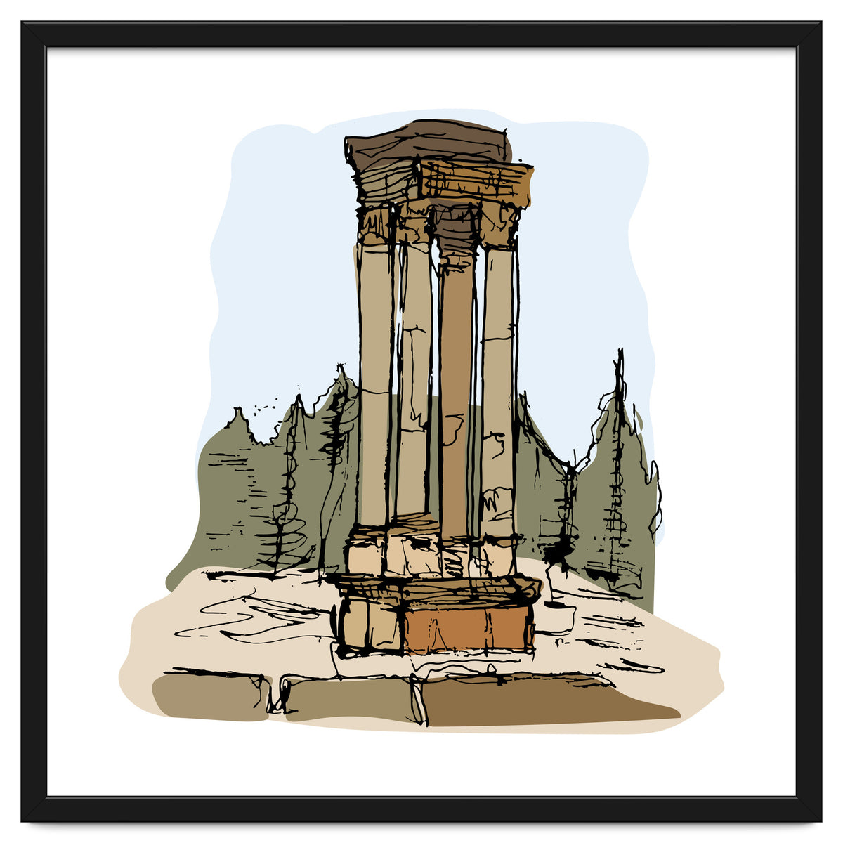 Anjar Tetrastyle, Lebanon