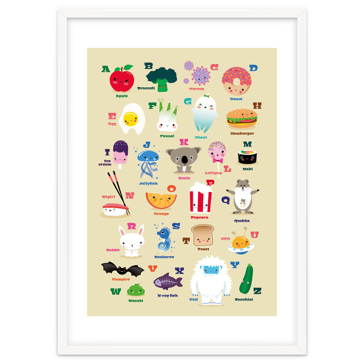 Nursery Kawaii Alphabet