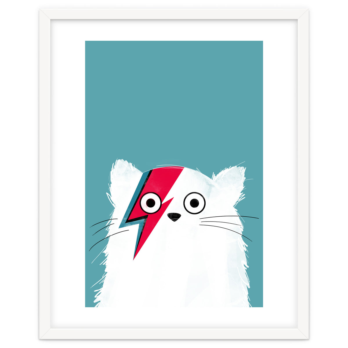 Doozal Cat Bowie White