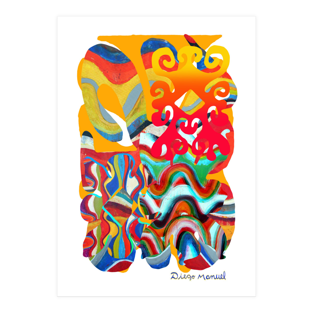 Pop Abstract Asimetrico 4 Copia (Print Only)