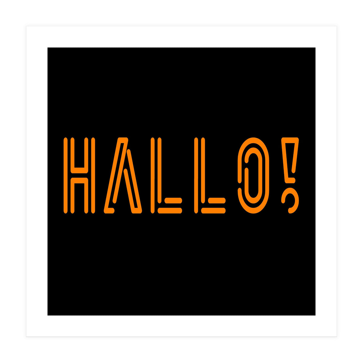 Hallo! German greetings (Print Only)