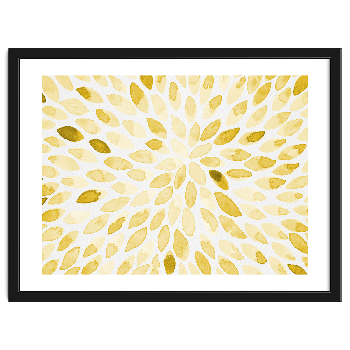 Watercolor Burst Yellow