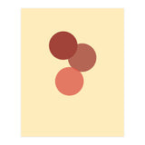Red circles abstract (Print Only) thumbnail