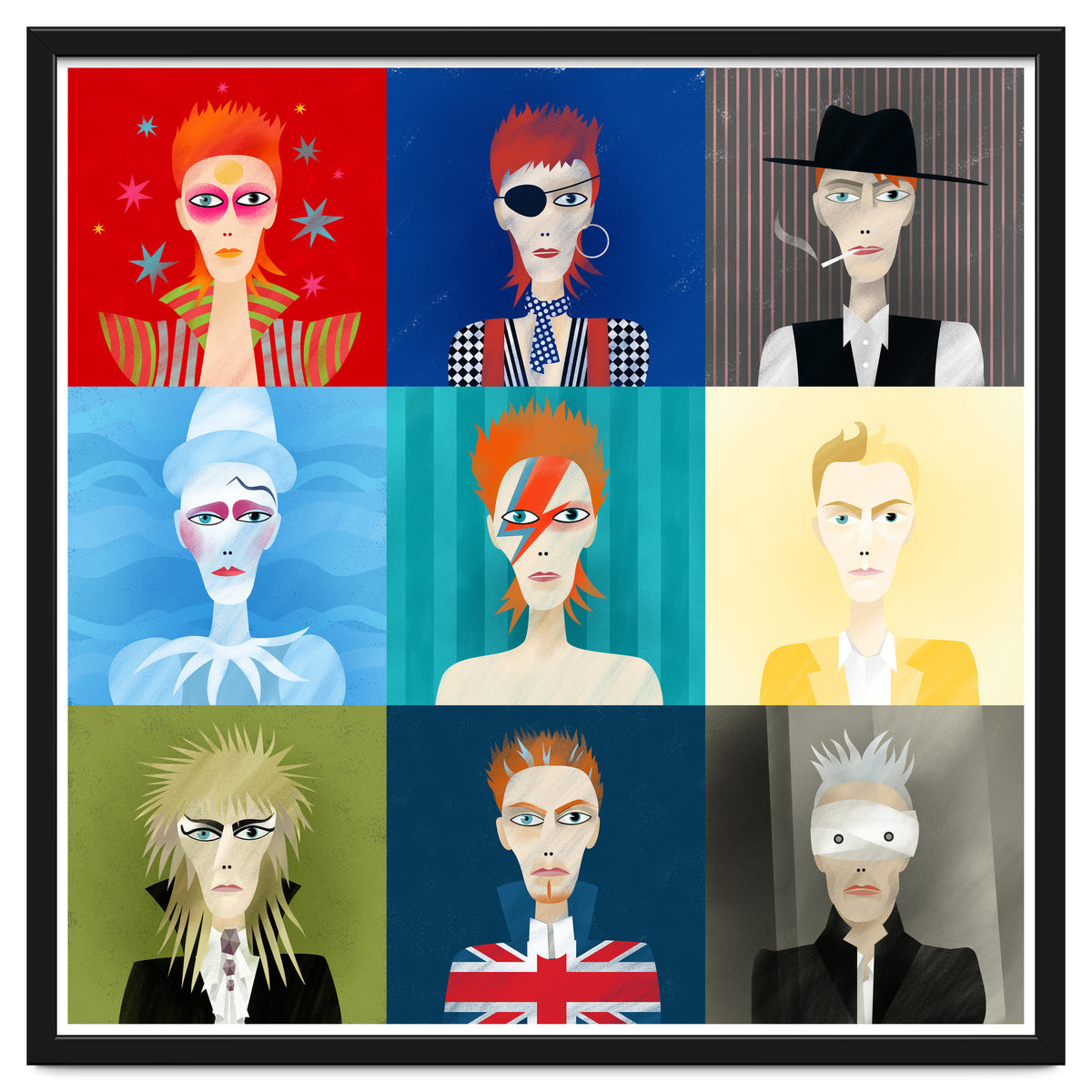 9 Portraits Of David Bowie