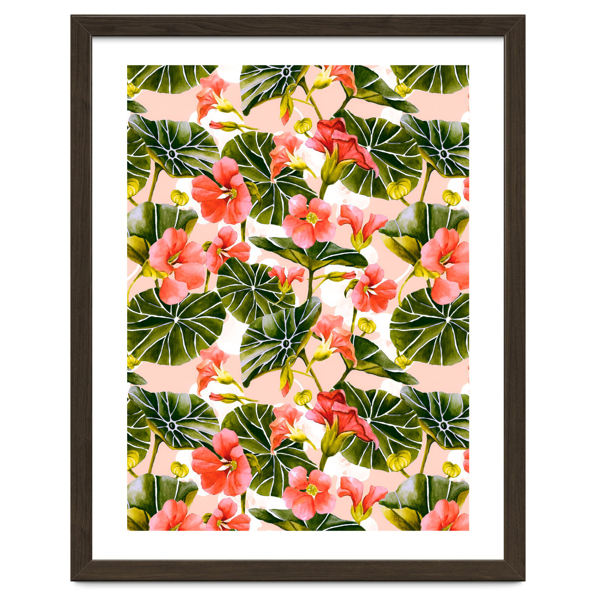 Nasturtiums watercolor 03